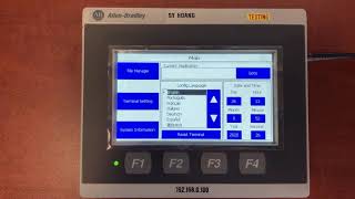 Allen Bradley Panelview 800 HMI Terminal  Basic Ethernet Communication Setup [upl. by Placido201]