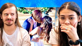 Reacting To Our WEDDING Video 3 Years Later [upl. by Nonnac]