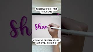 Shadow Brush in Procreate [upl. by Vladi]