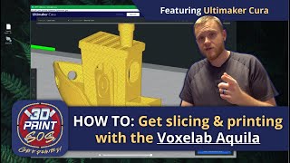 How to get slicing amp printing with the Voxelab Aquila 3D Printer using Cura [upl. by Harts]