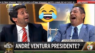 ⚽ Octávio Machado provoca André Ventura no quotPé em Ristequot da CMTV Não Perder [upl. by Swee]