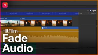 How to fade audio in HitFilm  Audio Techniques [upl. by Gaeta]