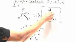 Nucleophile Substitution  Vergleich SN1 und SN2 [upl. by Nalyac]