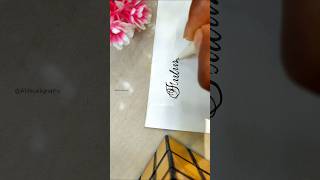 Transform Your Handwriting Write quotFuturequot in Calligraphy✨ytshorts calligraphy [upl. by Peter]