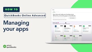 How to manage your apps in QuickBooks Online Advanced [upl. by Mason632]