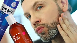 MIT MINOXIDIL amp THIOCYN zum perfekten Bart🧔🏻 MISSION VOLLBART Meine Bart Routine  GREY YOUNG [upl. by Ninaj]