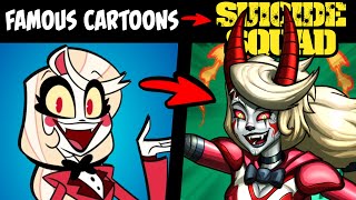 What if FAMOUS CARTOONS Were on the SUICIDE SQUAD P4 Stories amp Speedpaint [upl. by Aiker]