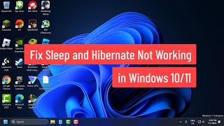 How to Fix Sleep and Hibernate Not Working in Windows 1011 [upl. by Faxon]