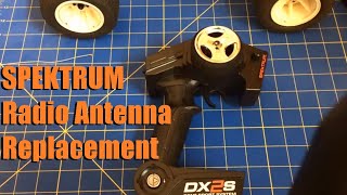 HOW TO Replace a Broken Antenna  Spektrum DX2S DX3S [upl. by Sofko]