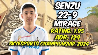 The MongolZ Senzu 2316 vs ENCE Mirage Skyesports Championship 2024  CS2 POV [upl. by Riobard]