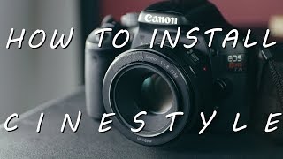 CINESTYLE  How to Install on Your Canon DSLR [upl. by Navaj]