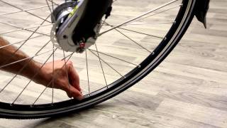 How to pump a Dutch bicycle tire  Be Dutch Bicycles [upl. by Kcirrad699]