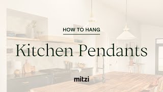 How to Install Pendants in a Kitchen [upl. by Mcafee]