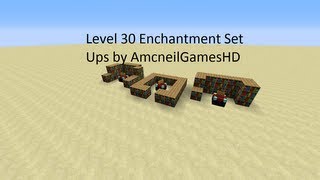 Minecraft Level 30 Enchantment Table Set Ups [upl. by Remsen]