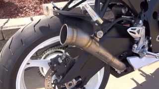 2013 GSXR 600 akrapovic megaphone [upl. by Kirven]