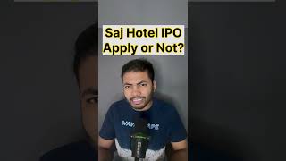 Saj Hotels IPO Apply or Not🔥 Latest IPO GMP ipo buyback shortsfeed [upl. by Ikin]