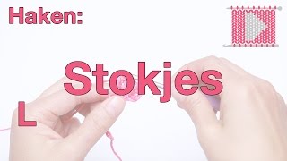 Stokjes Linkshandig  Leren Haken en Breien [upl. by Carmelina383]