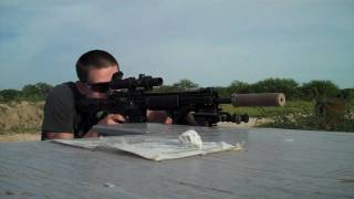 BCM 16quot Midlength AR15 with Surefire Suppressor shooting steel [upl. by Dlanod]