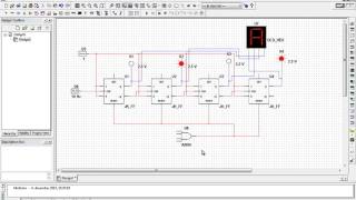 53  Multisim  Decade teller 0 til 9  Digitalteknikk for Teknisk Fagskole [upl. by Dawn]