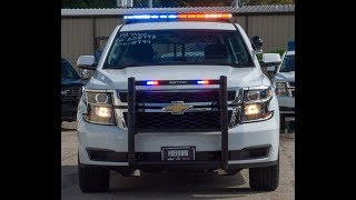 2019 White 4x4 Tahoe Police Pkg PPV Prebuilt with Federal Signal and Setina Marked Patrol Pkg [upl. by Caritta]