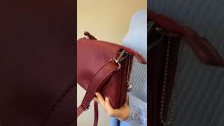 Сумка Tony Perotti Borsa CA04B 30DR dark red червона шкіряна — огляд Містер Воллет [upl. by Eulalee597]