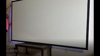 BUILDING MY 140 INCH HOME PROJECTOR SCREEN CHEAP [upl. by Rozelle551]