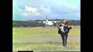 Ansett F27 at Williamtown 1985 [upl. by Lahtnero]