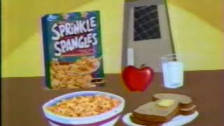 Sprinkle Spangles Cereal commercial 1993 [upl. by Kcirddet]