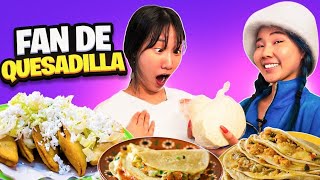 Reacción de una COREANA COMIENDO verdadera QUESADILLA  Chingu Amiga [upl. by Oriana]