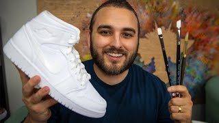 Painting an Entire Custom Sneaker Start to Finish [upl. by Hildegard]