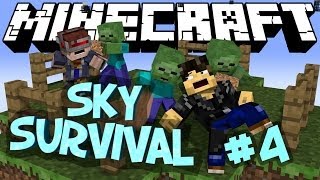 Minecraft  quotSKY SURVIVALquot Part 4 Overrun [upl. by Mallissa]