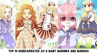 TOP 10 REINCARNATED AS A BABY MANHWA MANHUA ‼️ RECOMMENDATION [upl. by Neyuh525]