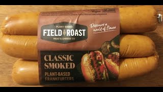 Field Roast PlantBased Meat amp Cheese Co Classic Smoked PlantBased Frankfurters Review [upl. by Eelimaj327]