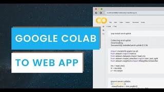 Turning a Google Colab Notebook into a Web App  With Nothing But Python [upl. by Broucek540]