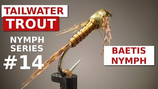 Baetis Nymph Pattern  Trout Fly Tying for Beginners [upl. by Annayar532]