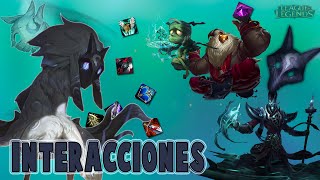 Kindred  Interacciones a campeones y objetos League of Legends [upl. by Aynot]