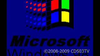 Windows Startup and Shutdown Sounds with logos made in MS Paint [upl. by Housen]