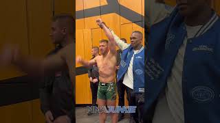 Dricus Du Plessis and Israel Adesanya share backstage moment after UFC305 ❤️ [upl. by Zeena]