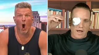 AJ Hawk has an eye update 👁️  The Pat McAfee Show [upl. by Anitniuq766]