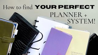 How to find YOUR PERFECT planner system [upl. by Idaf]