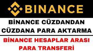 Binance Cüzdandan Cüzdana Para Aktarma  Binance Hesaplar Arası Transfer [upl. by Akenahs]