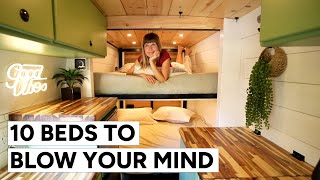 ⭐️ TOP CAMPER VAN BED DESIGNS OF 2023 ⭐️ 10 Brilliant Beds for Your Van Conversion 🚐 [upl. by Pine939]