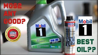 ENGINE FRICTION  LIQUI MOLY MOS2  MOBIL 5W30  ENGINE OIL ADDITIVE  EPISODE 4  SYNTHETIC MINERAL [upl. by Nylak466]