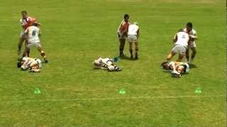 Ball Carrier Leg Drive and Support Drill [upl. by Quintana]