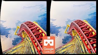 3D Roller Coasters S VR Videos 3D SBS Google Cardboard VR Experience VR Box Virtual Reality Video [upl. by Borchert248]