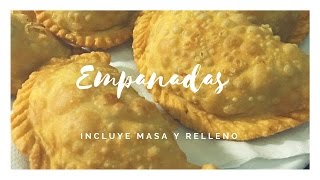 Cómo hacer empanadas caseras incluye masa y relleno [upl. by Wallache]