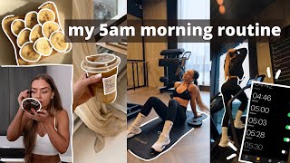 my realistic 5am morning routine gym edition [upl. by Minsk518]