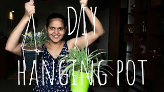 DIY Hanging pot II Gardening videos Malayalam II Gardening Ideas Malayalam [upl. by Lavelle]