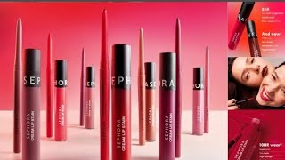 NewSEPHORA COLLECTION Cream Lip Stain 10HR Liquid LipstickNew Makeup ReleasesMad About Products [upl. by Solis]