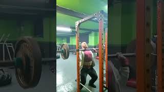 100kg Axle Press motivation strength fit strongman power training gym [upl. by Linskey]